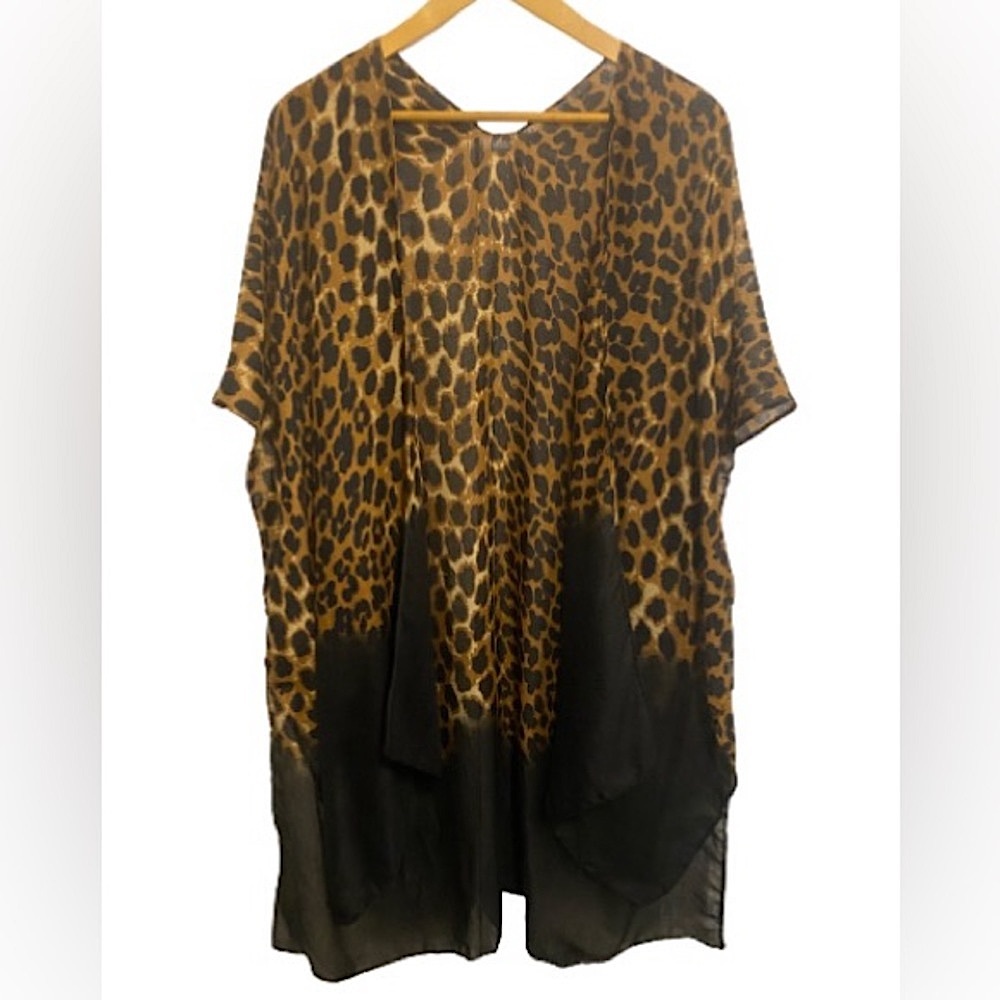 JUST be:  Kimono Animal Print Lightweight